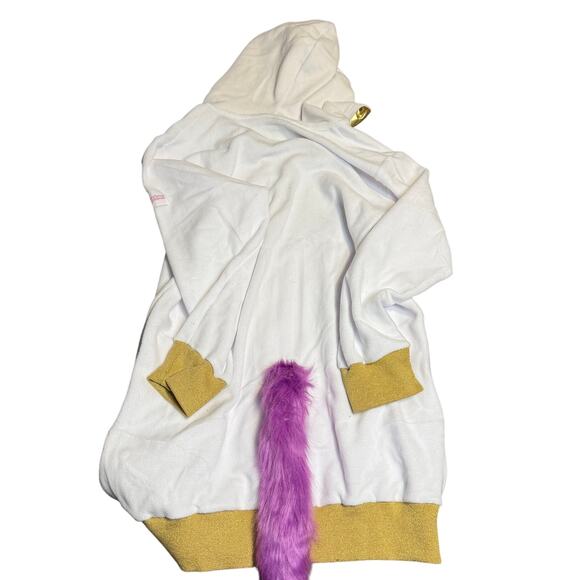 Tipsy Elves Unicorn Sweater Dress, Gold Trim Pink Tail, Women's Size 3XL, NWT - Picture 9 of 9